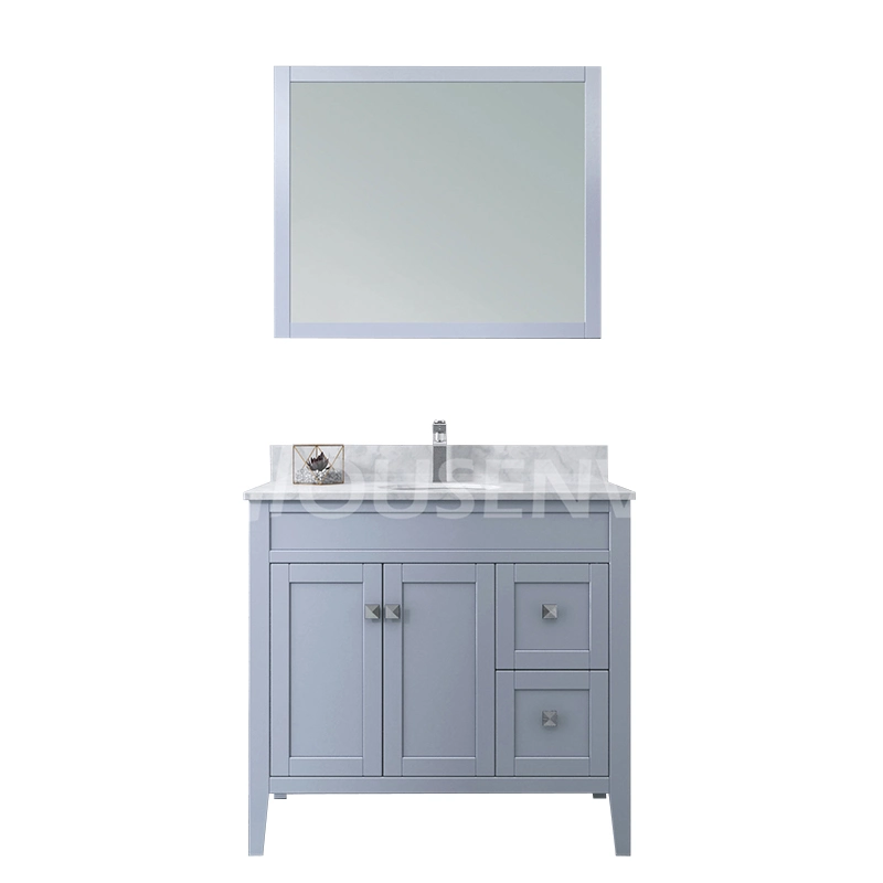 Solid Wood Bathroom Furniture North America From China Factory Bathroom Cabinet