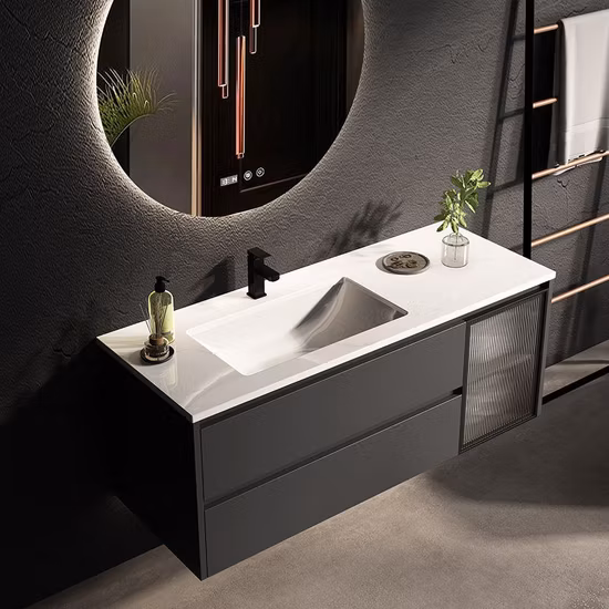 North America Modern Single Basin Wooden Bath Cabinets