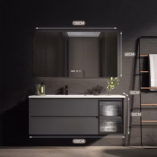 North America Modern Single Basin Wooden Bath Cabinets