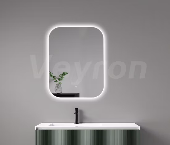Round LED Bathroom Mirror Suspension Smart Makeup Mirrors