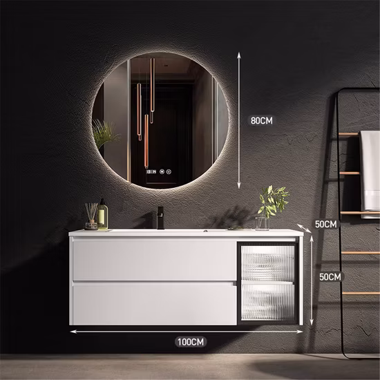 North America Modern Single Basin Wooden Bath Cabinets