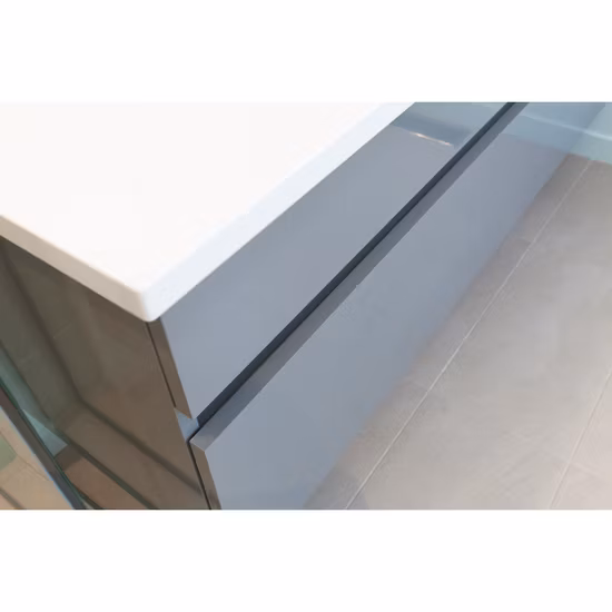 Factory Wholesale Modern Lacquer Double Sink Commercial Hotel Bathroom Vanity