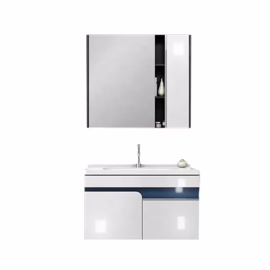 North America Style Modern Solid Wooden Bathroom Vanity Cabinet